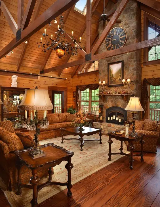 Rustic fireplace designs