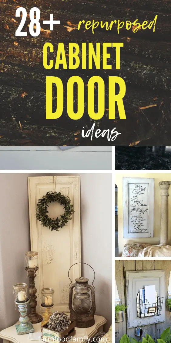 28+ Awesome Repurposed Cabinet Door Ideas