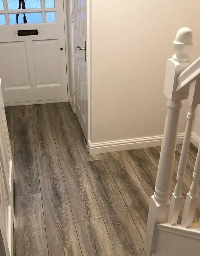 Distressed Laminate Flooring.