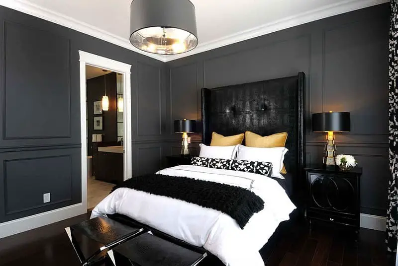 Black and white bedroom ideas for couples