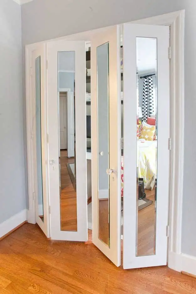 Creating bedroom closet doors