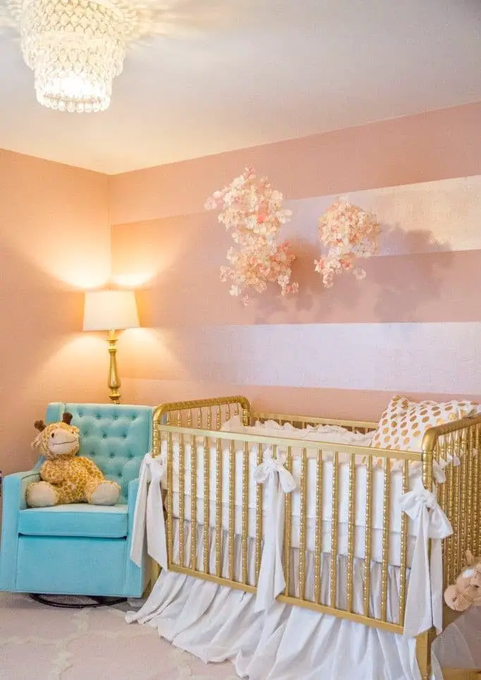 Cozy Baby Bedroom with Sakura Flowers