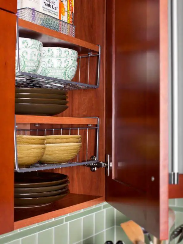 #1. Kitchen cabinet with wire racks