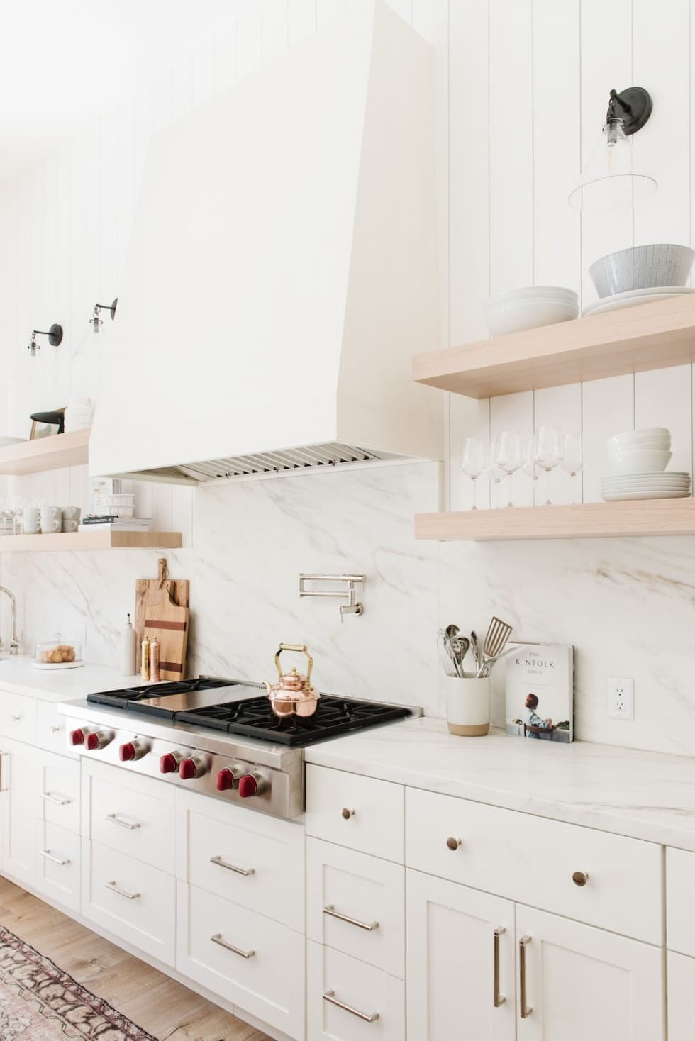 Marble backsplash