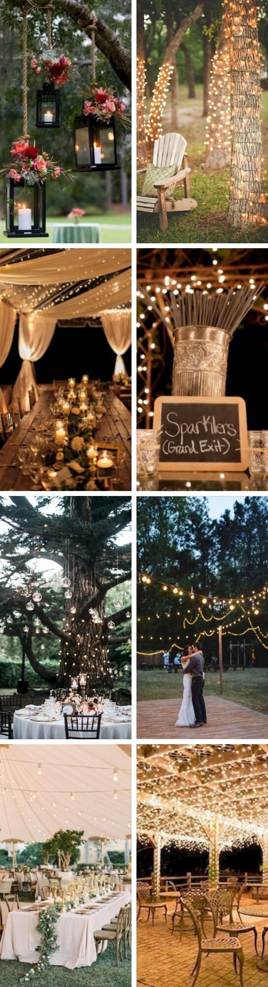 Backyard Wedding Lighting