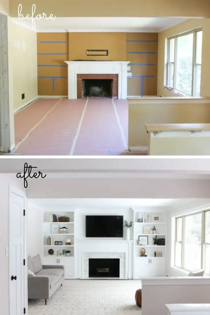 Modern fireplace remodel