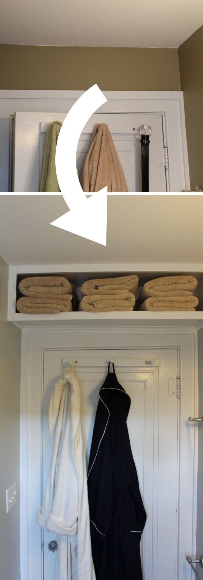 Bathroom towel storage