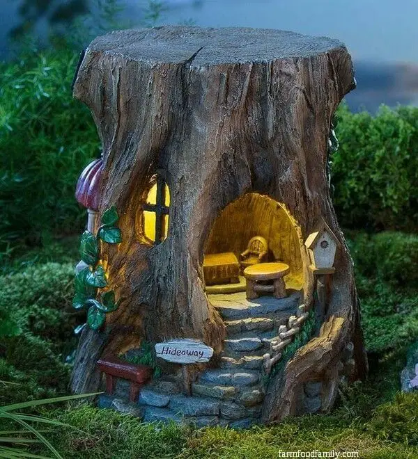 Glowing fairy home