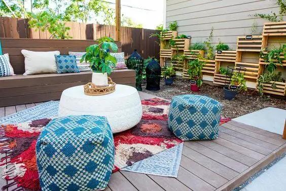 Incorporate Bright Colors in Your Backyard