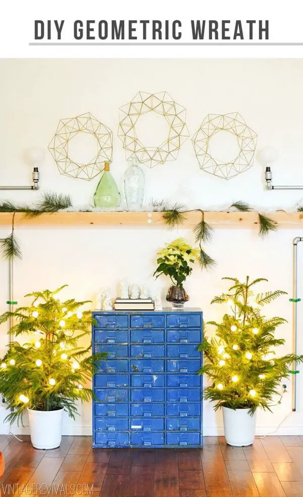 Geometric DIY wreath