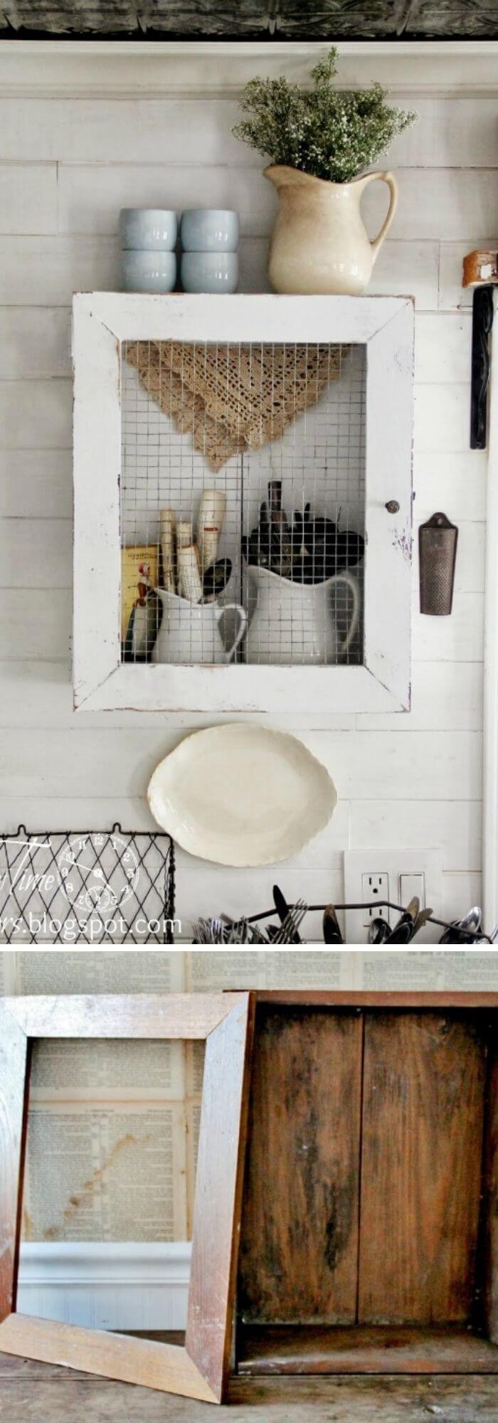 #11. Farmhouse style cabinet