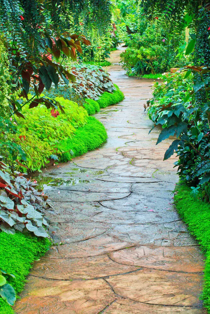 Lettered Stone Garden Path