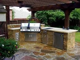 Backyard patio grill