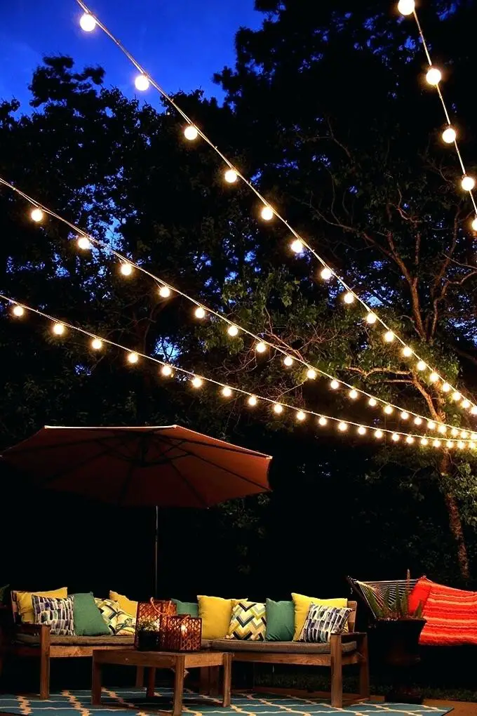 Deck string lighting ideas