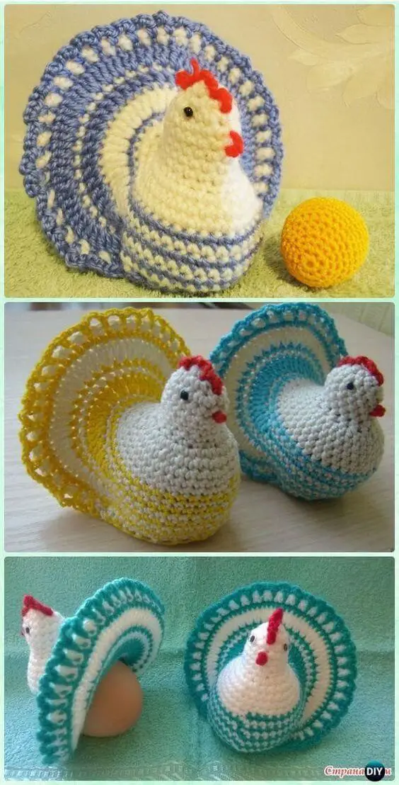 Easter Crochet Chicken Free Pattern & instruction [Easter Décor]