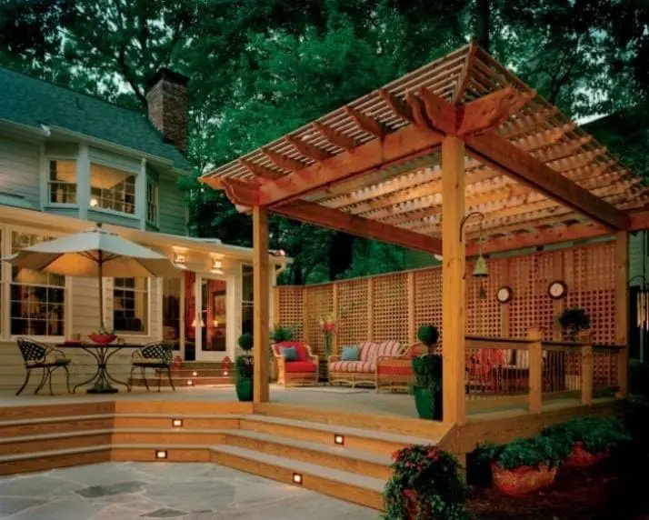 Pergola back porch idea