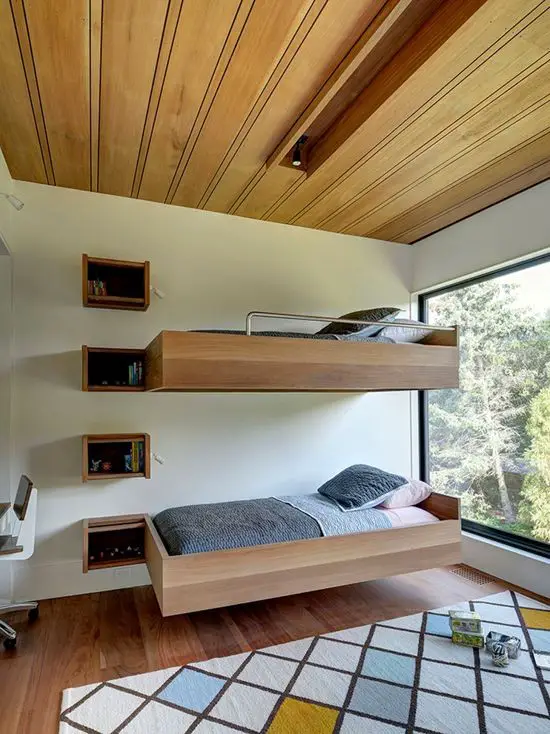 The floating bunk beds