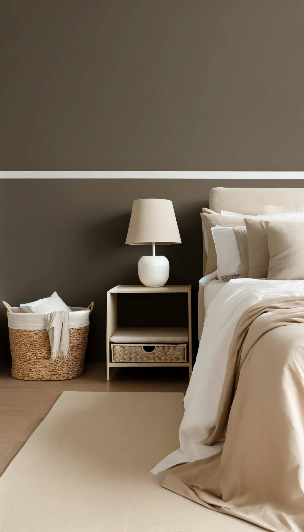 Beige or Taupe Nightstand