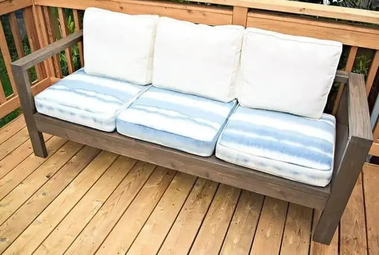 Couch with Wood Planks