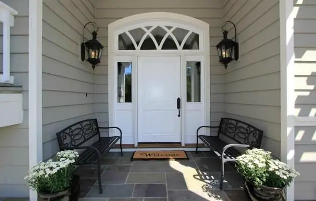 Front Door in White