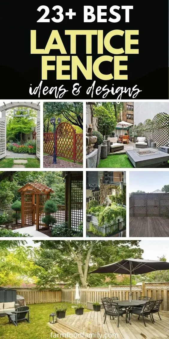 23+ Best Lattice Fence Ideas And Designs For Your Garden And Backyard