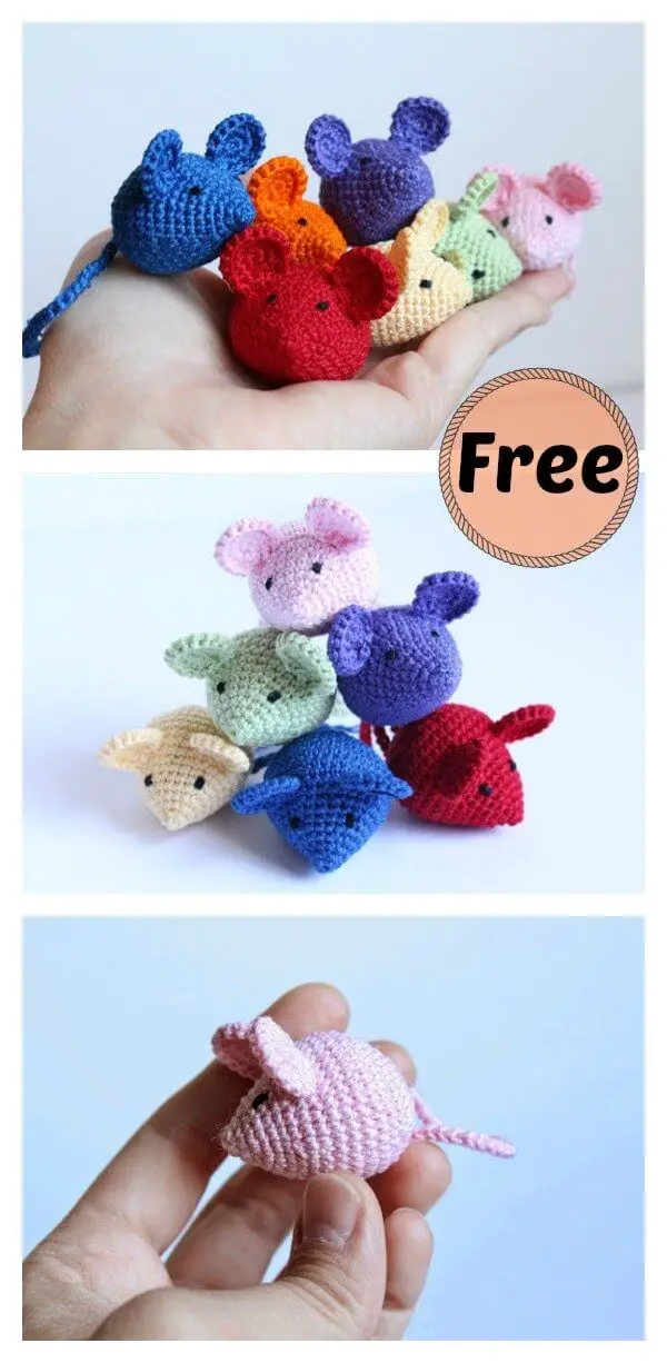 Crochet Tiny Amigurumi Mouse Free Pattern