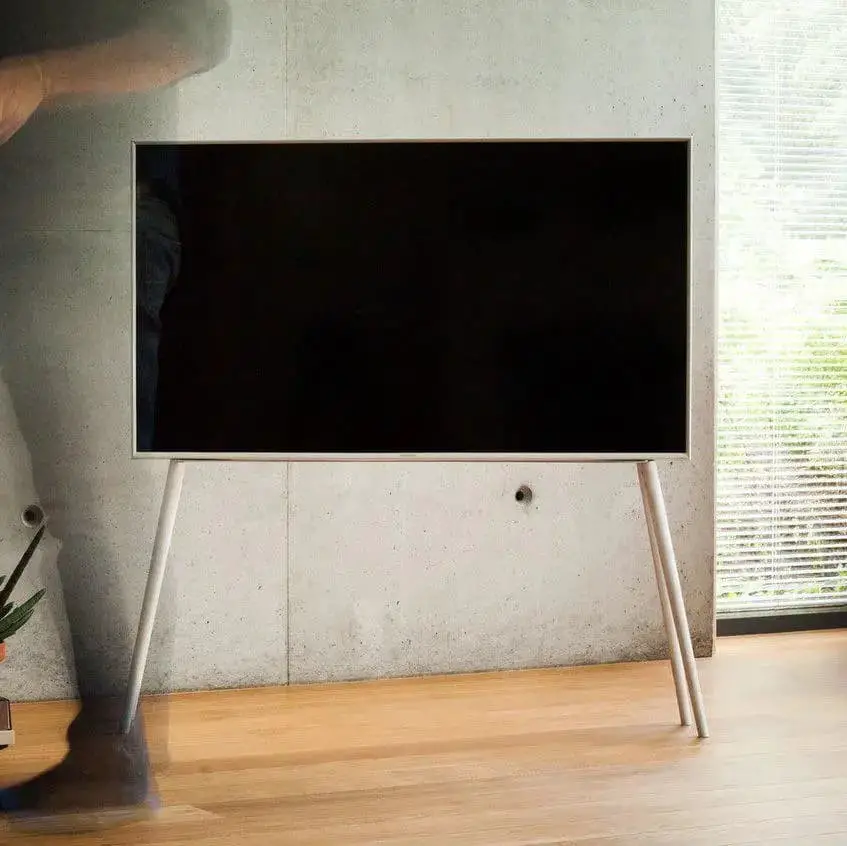 For a tiny living space, minimalist tv stands are ideal.