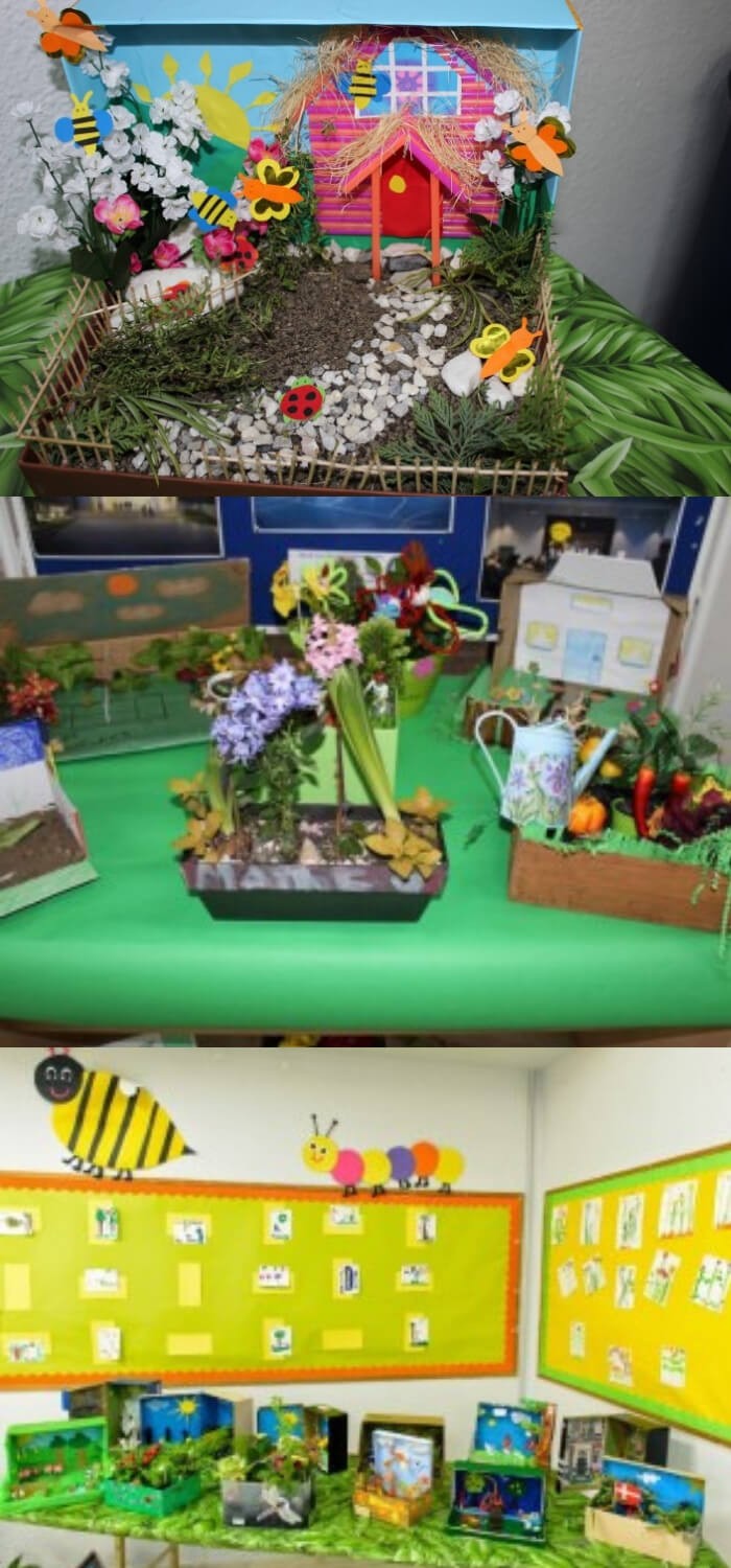 Shoe box Garden Display, by Year 1 and Year 2