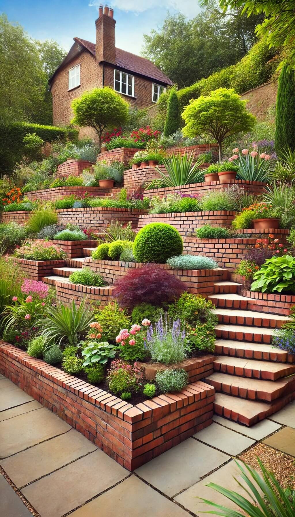 Multi-level Brick Edging