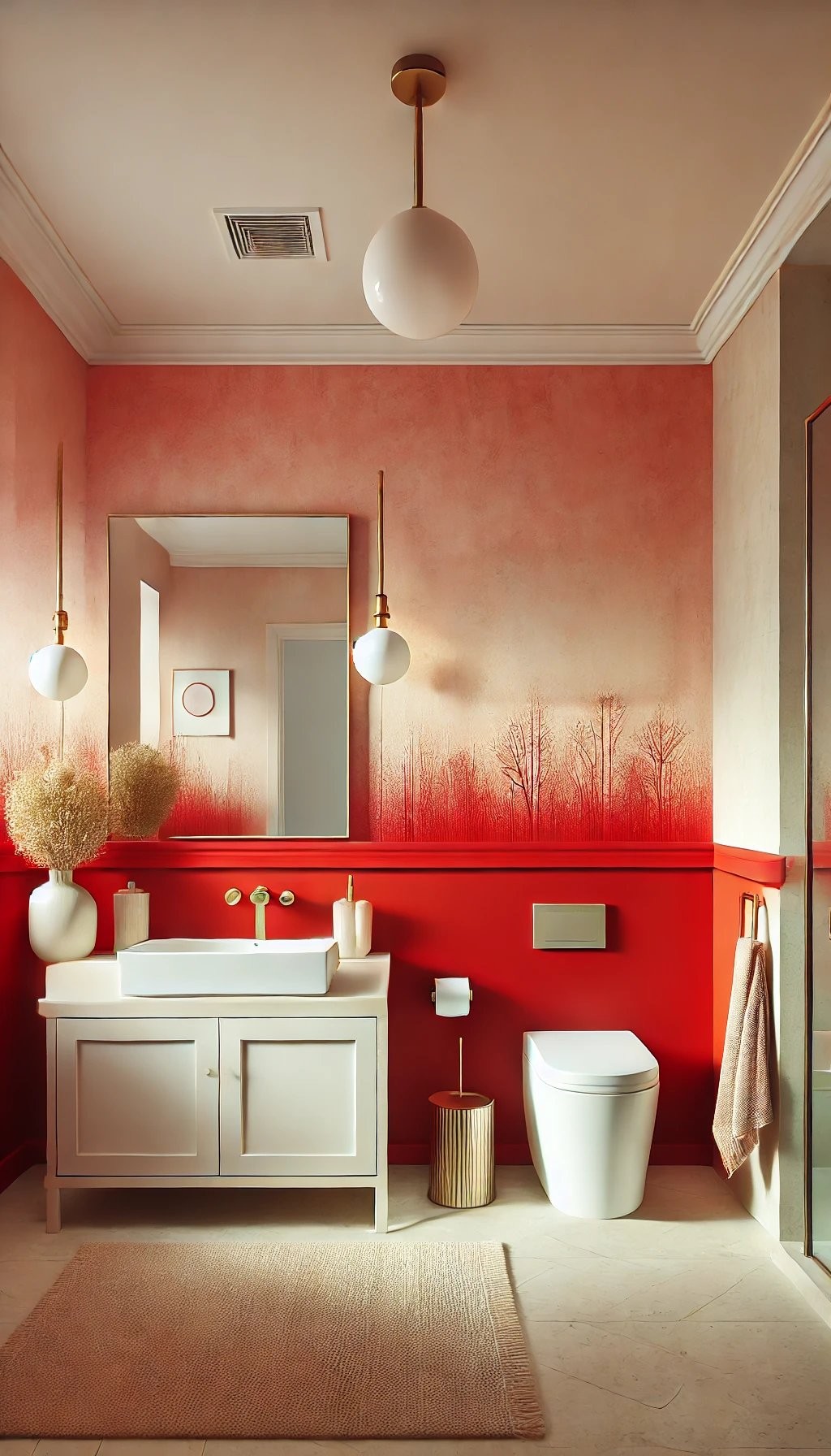 Red Wallpaper and Wall Paint