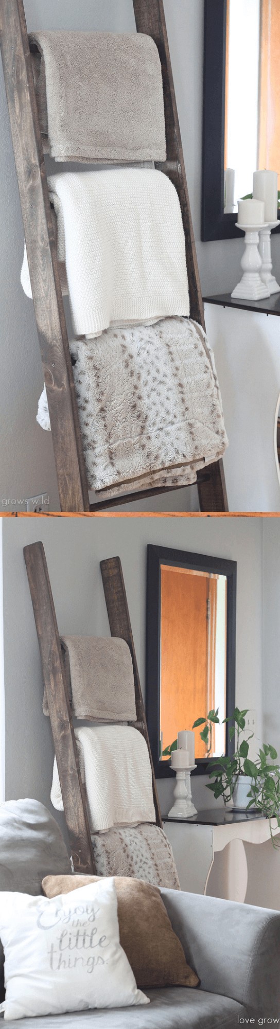 DIY Blanket Ladder