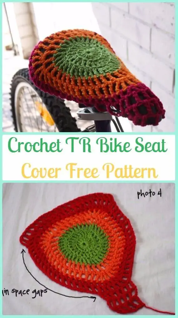 Crochet TR Bike Seat Cover.