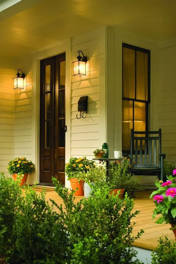 Welcoming front porch