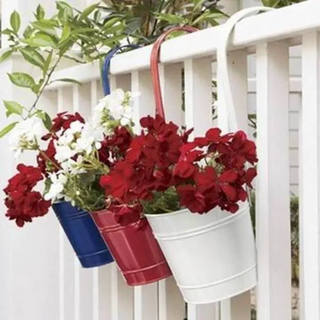 Red, White, And Blue Hanging Garden