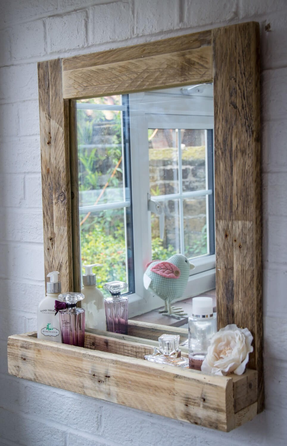 Mirror with Wood Paneling