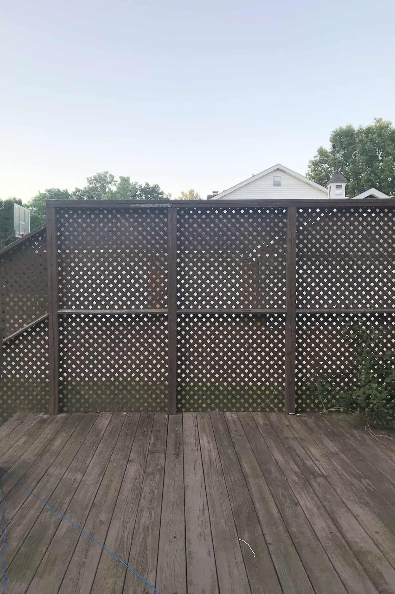 Privacy decorative lattice fence