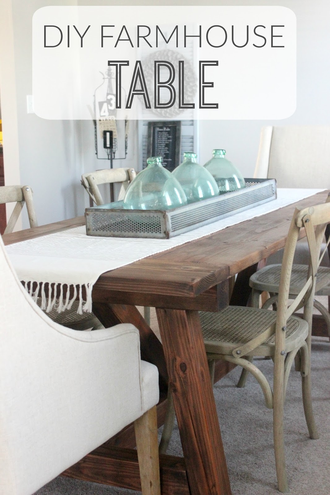 15+ Rustic DIY Farmhouse Table Ideas