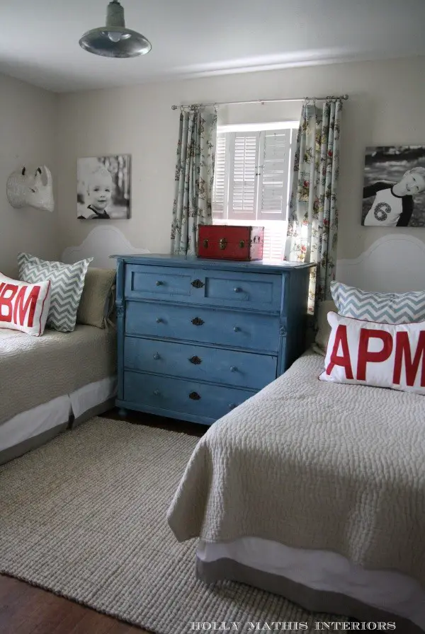 Neutral Shared Boys Bedroom