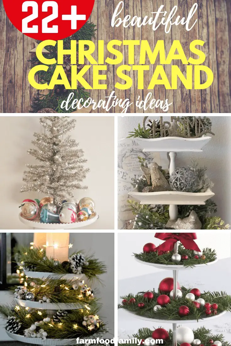 22+ Best Christmas Cake Stand Decorating Ideas