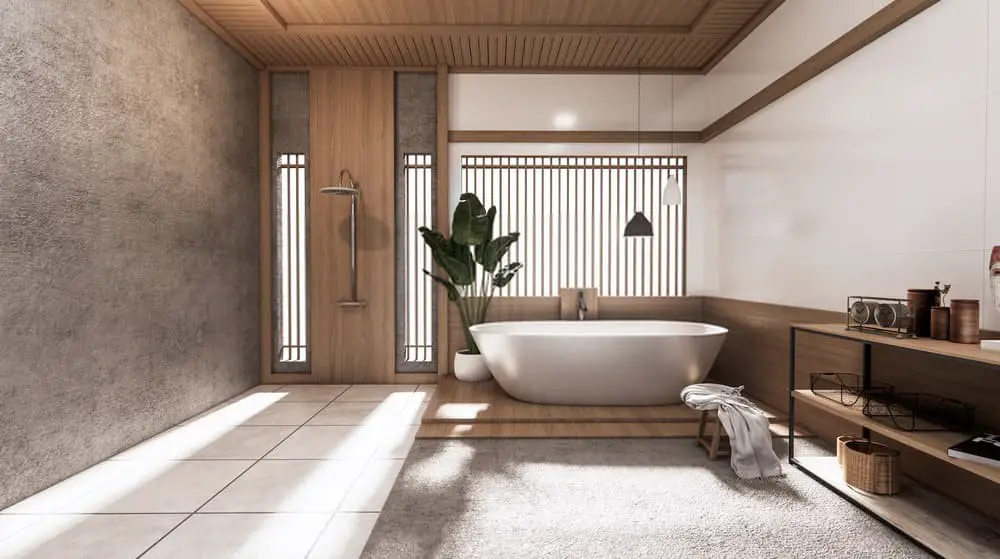 Japanese style tub