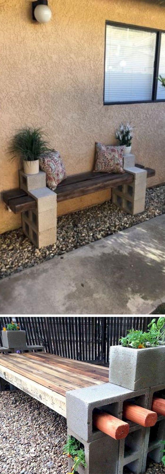 20-27. More Cinder Block Bench Ideas