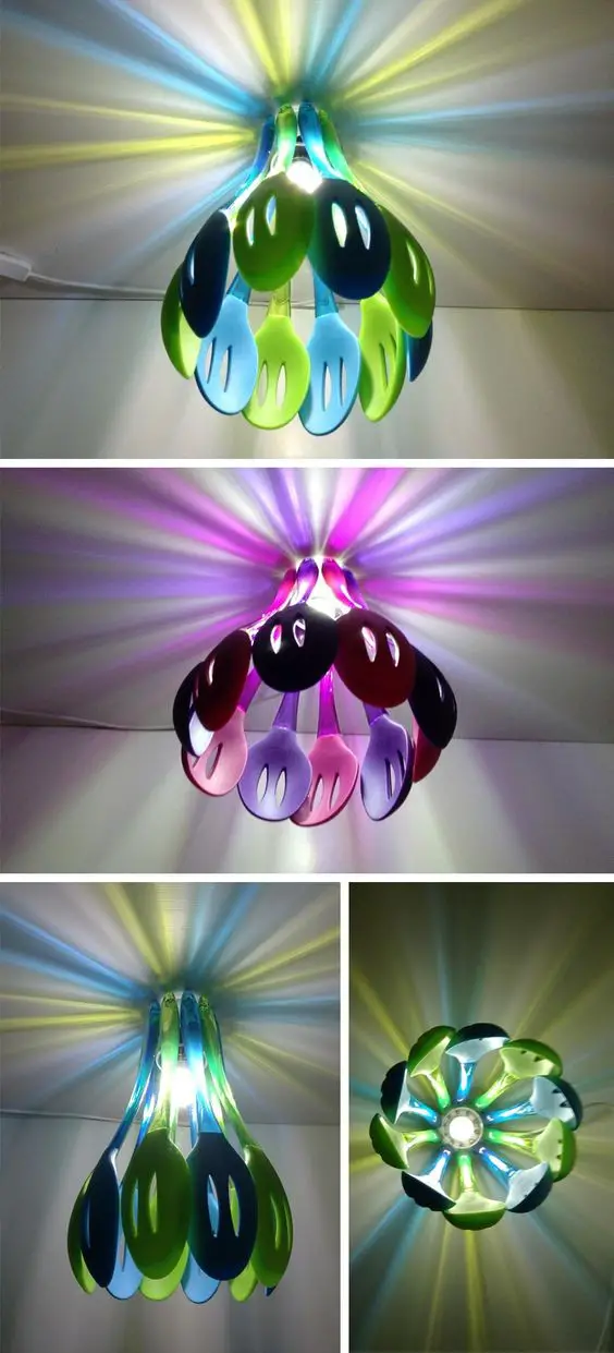 Color spoon lamp shades