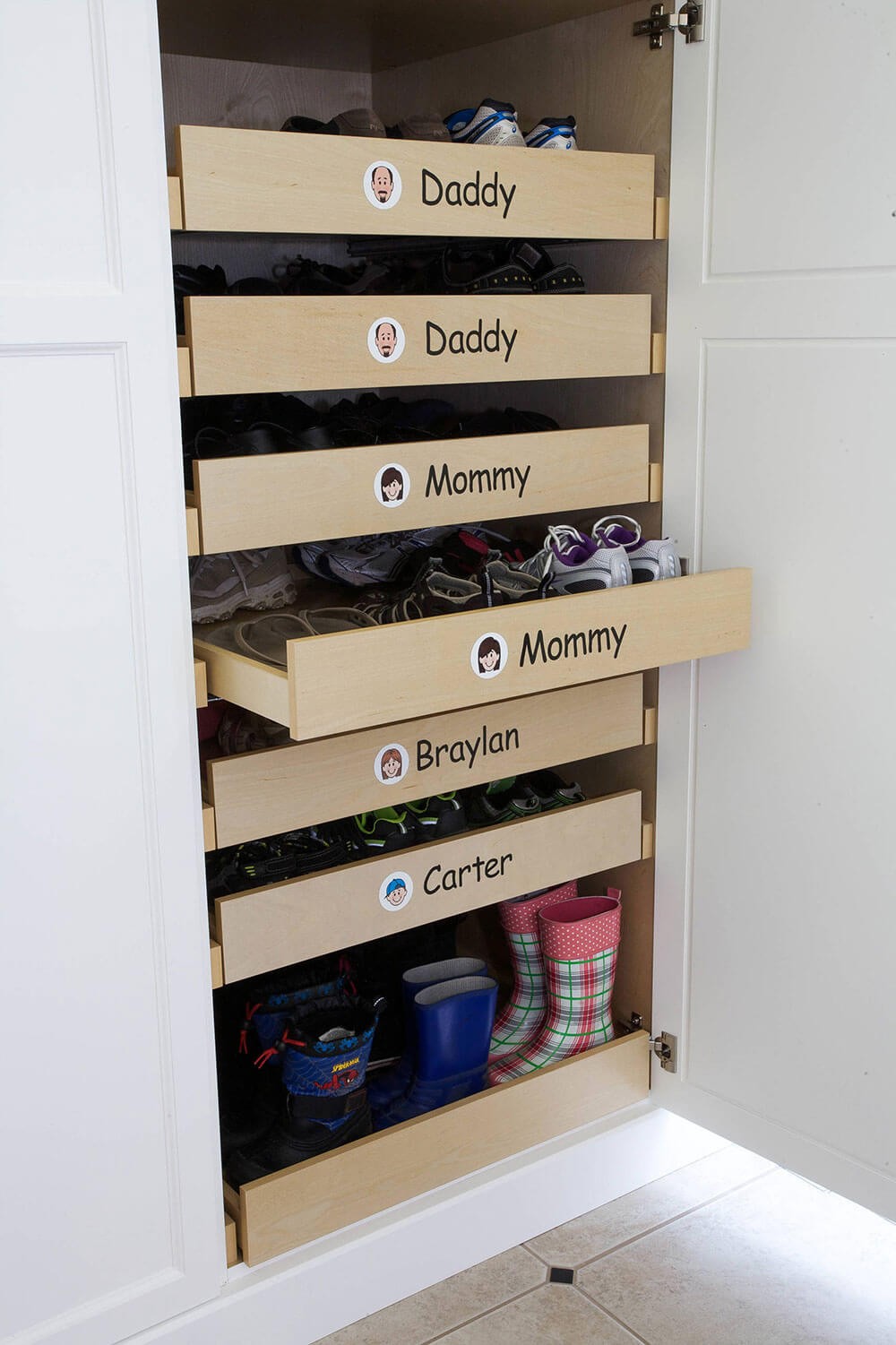 #17. Shoe Racks for family