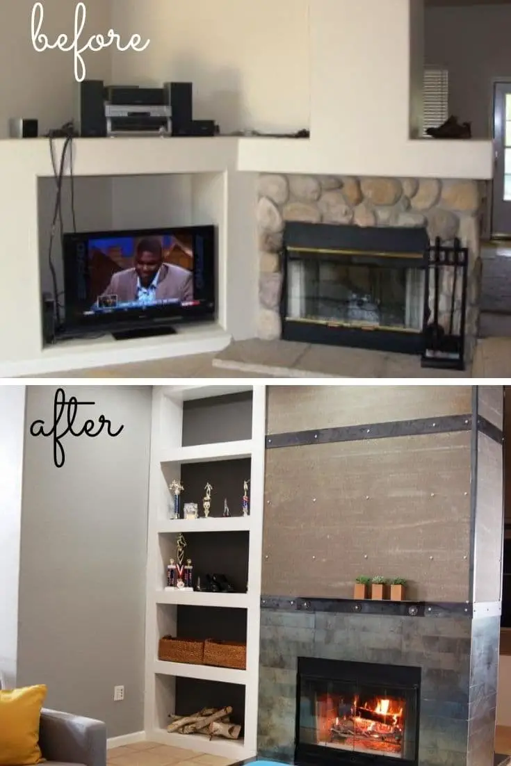 Gas fireplace remodel ideas