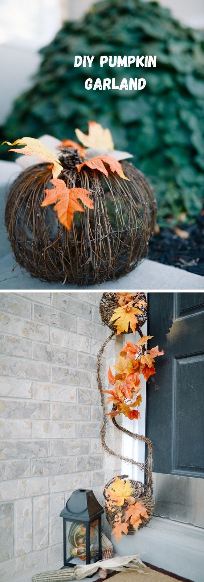 DIY Pumpkin Garland