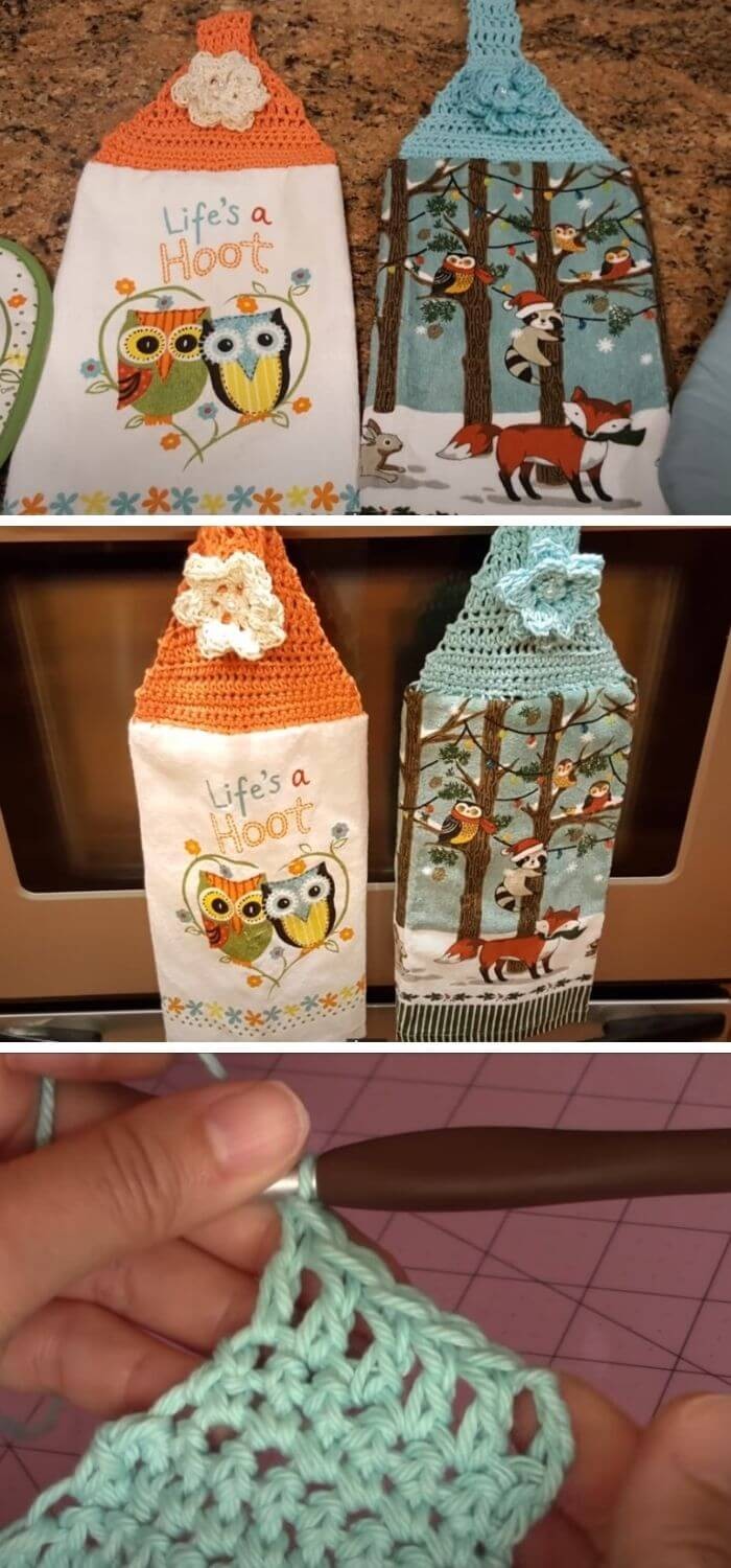 Classic kitchen towel topper