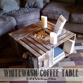 Whitewash Coffee Table