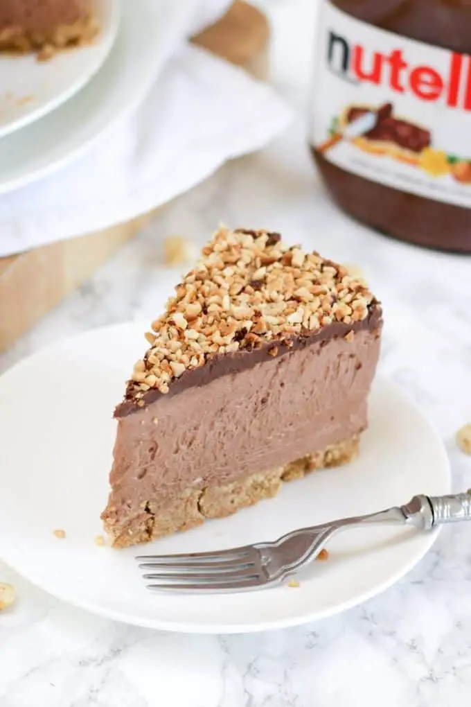 ULTIMATE NO BAKE NUTELLA CHEESECAKE RECIPE