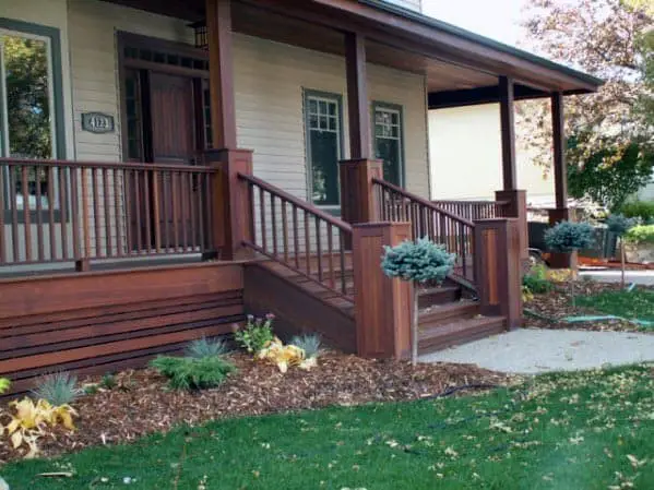 Craftsman style deck skirting ideas