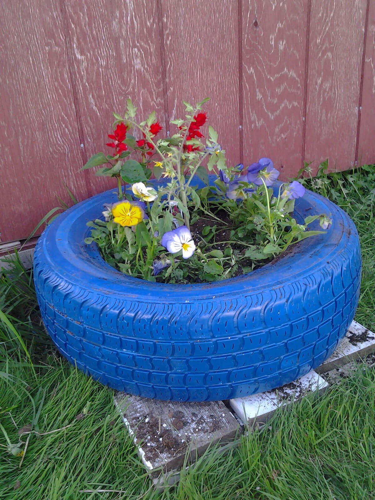 Denim Pockets for Wall-Mounted Planters